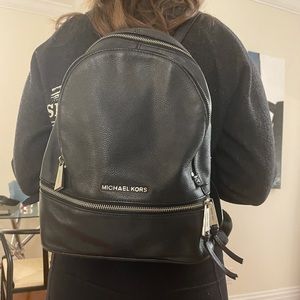 Michael kors leather backpack